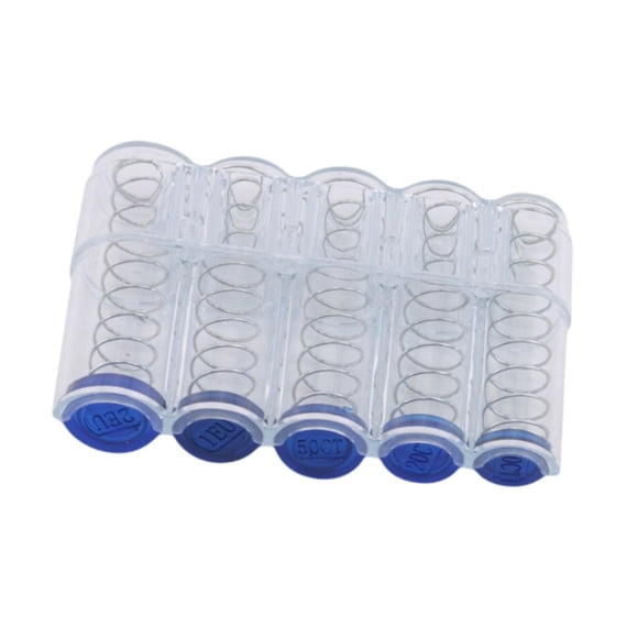 S Caja de Almacenamiento para Colección S Caja para Tubos de Cambio para Aficionados Estuche de Colección Portátil Cápsulas Dispensadoras de Almacenam claro