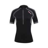 Andesland - Polera Tricota Lisa Manga Corta Medio Cierre Mujer