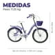 thumbnail image 2 of Bicicleta Niña Infantil De Paseo  Rueditas Aro 20 Lila, 2 of 5