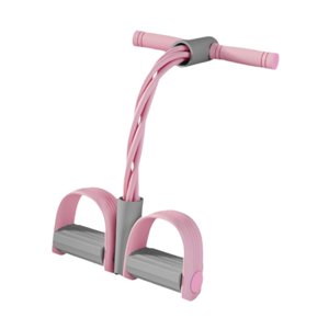 Ioensy - Banda De Resistencia De Pedal De 6 Tubos, Multifunción, Para Abdominales, Cuerda De Tensión, Color Rosa