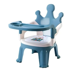 Genérico - Silla Para Comer De Bebe Portatil 2 En 1 Azul Infantil
