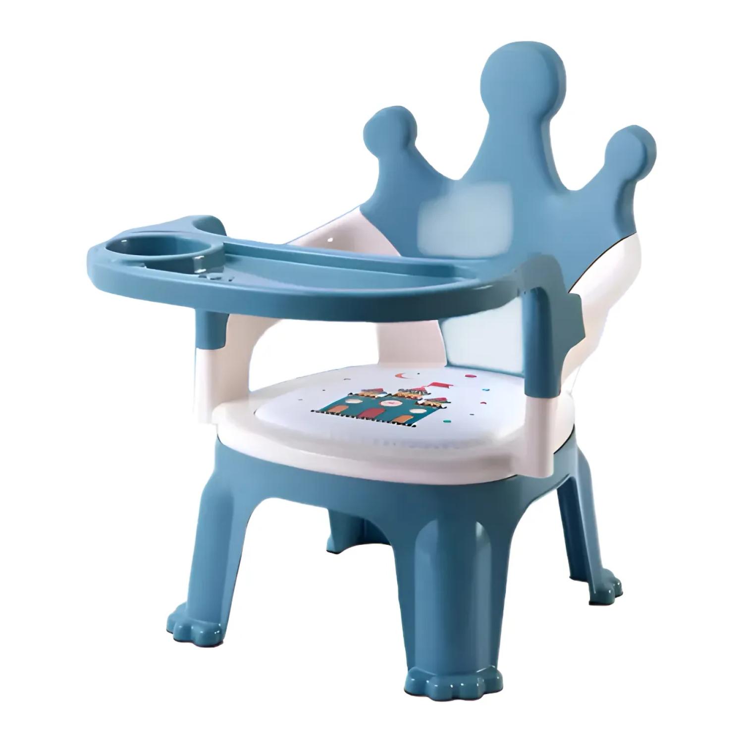 Genérico - Silla Para Comer De Bebe Portatil 2 En 1 Azul Infantil