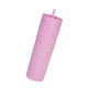 thumbnail image 2 of Taza De Viaje Para Café, Vasos De Café Helado Con Purpurina, Botella De Agua De Grado Alimenticio De 450ml, Color Rosa, 2 of 3