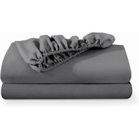 Aura Zeus - Sabanas Bajera 1,5 Plazas Gris Ultra Suave Hilos