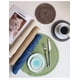 thumbnail image 2 of Xiao Hua Juego de 4 manteles individuales, 36 cm de diámetro - Manteles individuales resistentes al calor, lavables, tejidos, ideales para la mesa y la cocina. Color beige., 2 of 3