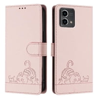 Funda Tipo Cartera Foxdock Para Motorola Moto G Stylus 5G 2024 Con Soporte, Ranuras, Rfid, Diseño De Gato