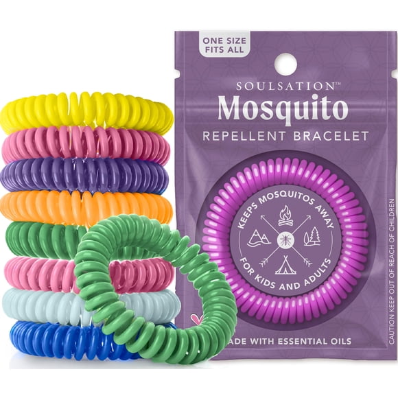 Pulseras repelentes de mosquitos SOULSATION - Pack de 50 sin DEET