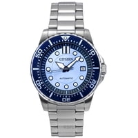 Reloj Citizen Limited Edition Stainless Steel Blue Dial Automatic Nj0178-81M 100M Men'S Watch