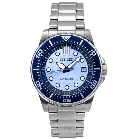 Reloj Citizen Limited Edition Stainless Steel Blue Dial Automatic Nj0178-81M 100M Men'S Watch