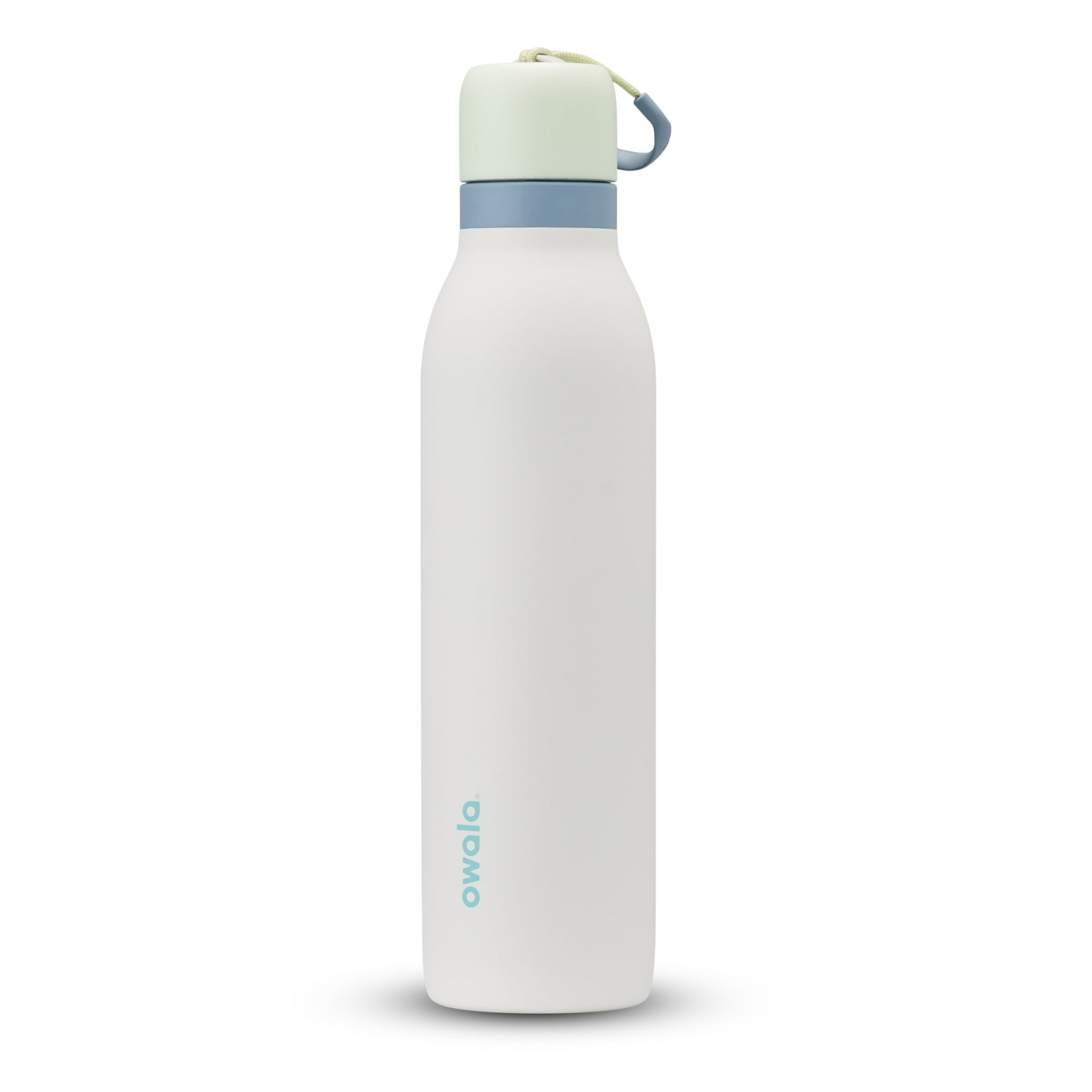 Botella De Agua Owala Freesip Twist Con Aislamiento De 700 Ml, Color Verde Y Blanco