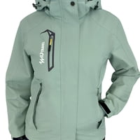 Wild Travel - Chaqueta Cortaviento Impermeable Premium Verde Mujer