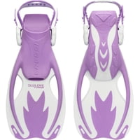 Aletas Cressi Rocks De Color Lila Y Blanco Para Niños [S/M] (4-12 Años)