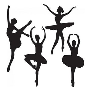 Rienda Libre Graphics - Decomural Ballet Dancers Ballerina Set Ws-33332