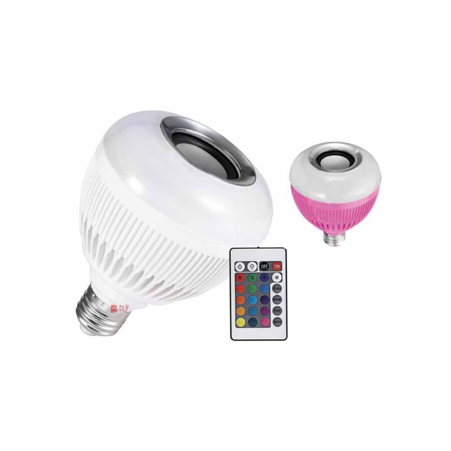 Puntostore - Ampolleta Led Con Parlante Bluetooth 3w Soquete Rosado - Ps