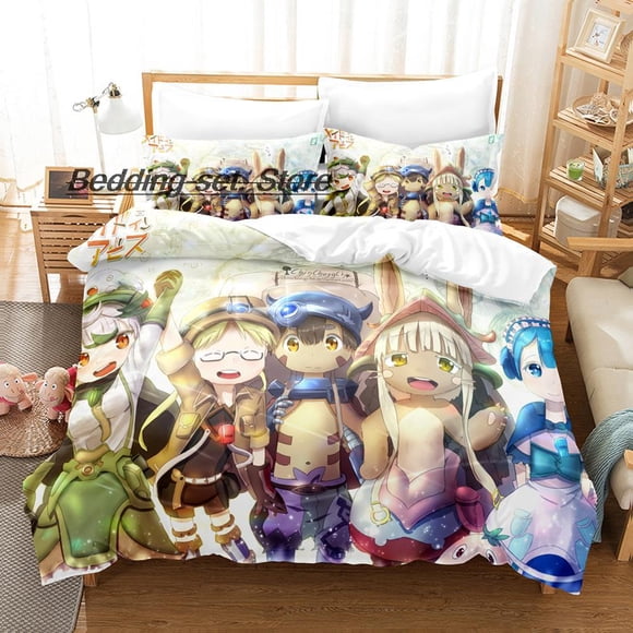 Made In Abyss Bedding Set Bed Set Aldult Kid Bedroom Duvetcover Sets Bed Sheet Set