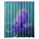 thumbnail image 1 of Cortina de ducha de pulpo con dibujos animados, juego de cortina de baño con ganchos, tamaño 60 x 72 pulgadas, 1 of 3