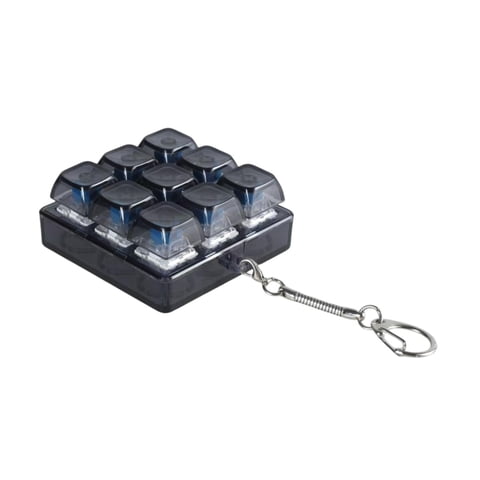 Bothyi - Teclado Fidget Ligero Con Forma De Cubo, Teclado Fidget Único, Color Negro