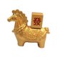 thumbnail image 4 of Estatua De Caballo Dorada, Mascota, Figura Artística Artesanal Para Decoración De Escritorio O Mueble, Estilo D, 4 of 5
