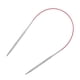 thumbnail image 3 of Uxcell Tamaño US 6 Agujas de Tejer Aguja Circular 16 pulgadas Redonda de Metal Acero Inoxidable para Proyectos Hechos a Mano DIY Tejido, 3 of 6