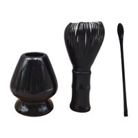 Bothyi - Juego De Batidores Matcha Japonés De 3 Uds, Tazón De Té Para Ceremonia Del Té, Comedor, Dormitorio, Negro