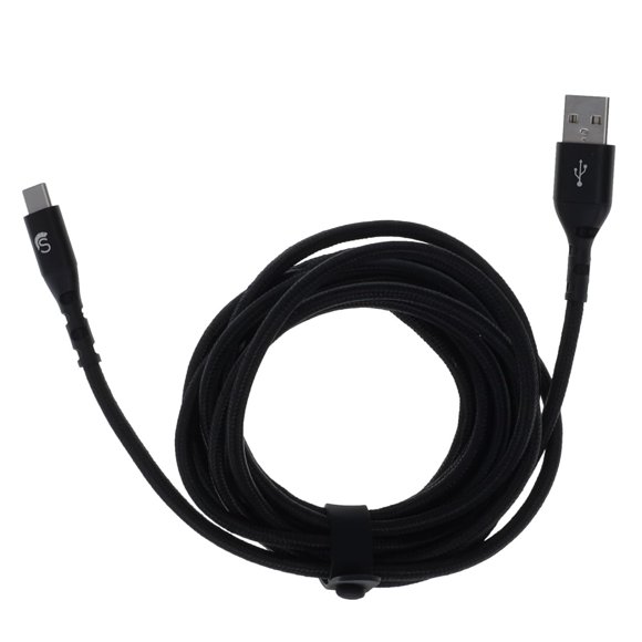Cable Scipio Kevlar® USB-C® a USB-A, 10 pies, negro, STUSBAC10