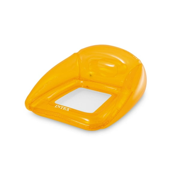 Flotador Sillón Inflable INTEX Transparent Lounges Naranja