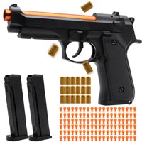 Pistola De Juguete Con Forma De Bala Blanda Con Eyección De Proyectiles, Bugrtey, Con 2 Cargadores