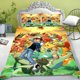 thumbnail image 1 of Cartoon Duvet Cover Set For Children Pikachu Anime Comforter King Size Quilt Queen Grade A 3D Bedroom Bedding Bed Sheets, 1 of 5