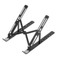 Genérico - Soporte Base Elevador Para Mac Notebook Cuaderno Negro