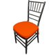 thumbnail image 2 of Funda de cojín para silla LA, lino, poliéster, popelina, naranja (paquete de 4), 2 of 2