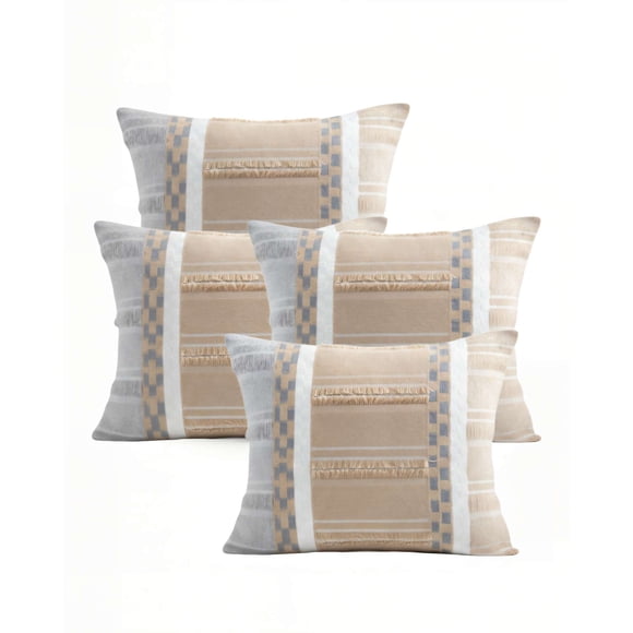 Pack De 4 Fundas De Cojin 45cmx45cm Empalme Rombo 4
