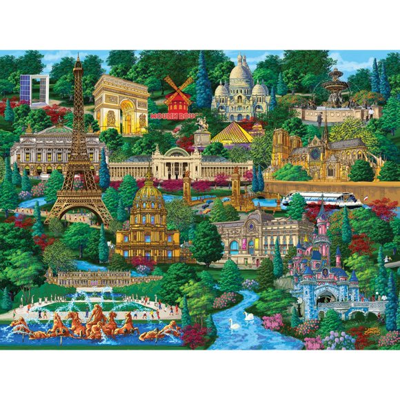 Rompecabezas Bits and Pieces Paris City View (300 piezas)