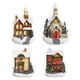 thumbnail image 2 of 4x Resina Escena De Navidad Casa Nieve Pueblo Navidad Hogar Escritorio LED Decoración Regalo, 2 of 5
