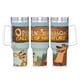 thumbnail image 1 of Open Season: Llamada de la Naturaleza Vaso aislado de acero inoxidable con asa, diseño temático, regalo para familia, amigos y fans; incluye pajita y encaja en el portavasos estándar, 40 oz, 1 of 6