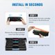 thumbnail image 5 of Cartucho de tóner compatible ALLWORK para HP 507X 507A CE400A CE400X CE401X CE402X CE403X para impresoras HP LaserJet Enterprise M570dn M551dn M551n M575dn M551xh M570dw (KCMY, paquete de 4), 5 of 6