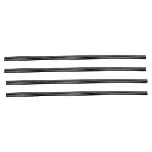 Unique Bargains 4 Piezas 14 pulgadas 6x10.6mm Recambios de Tiras Insertables de Limpiaparabrisas de Coche Negro 14 pulgadas