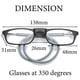 thumbnail image 4 of Gafas de lectura con soporte magnético para colgar en el cuello, gafas de lectura con imán unisex portátiles, montura telescópica con patas largas y marco para la cabeza., 4 of 5
