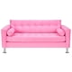 thumbnail image 1 of Sofa Retro 3c Felpa 12 Rosado, 1 of 6