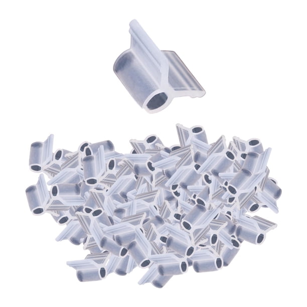 100 piezas de clips de injerto de plantas de jardín Soporte de plantas de flores Fxing clips de plántulas de cultivo para verduras vegetales vegetales 5 mm