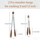 thumbnail image 2 of Pinzas Micyples 2 uds 23 cm/30 cm con puntas de madera de nogal, 2 of 7