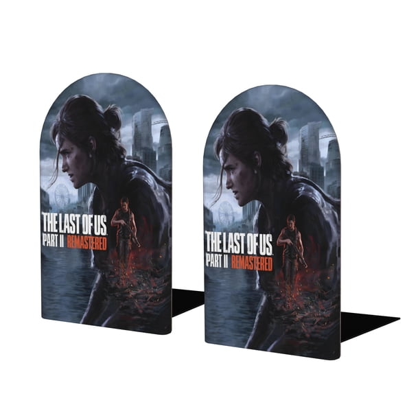 The Last of Us Sujetalibros decorativos temáticos, tope para estantería con base antideslizante, uso dual para hogar y oficina - 2 piezas