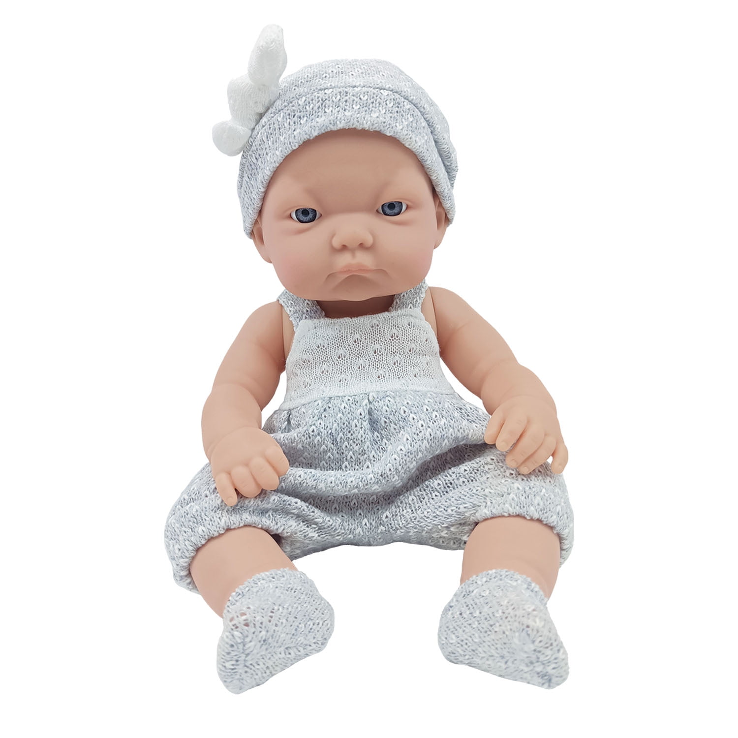 Little Dolphie - Muñeca Reborn Bebé Recién Nacida 30 Cm Vinilo Con Sonajero Y Chupete