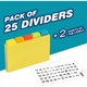 thumbnail image 2 of Chell 3 x 5 Plastic Index Card Dividers, colores primarios, paquete de 25, 2 of 3
