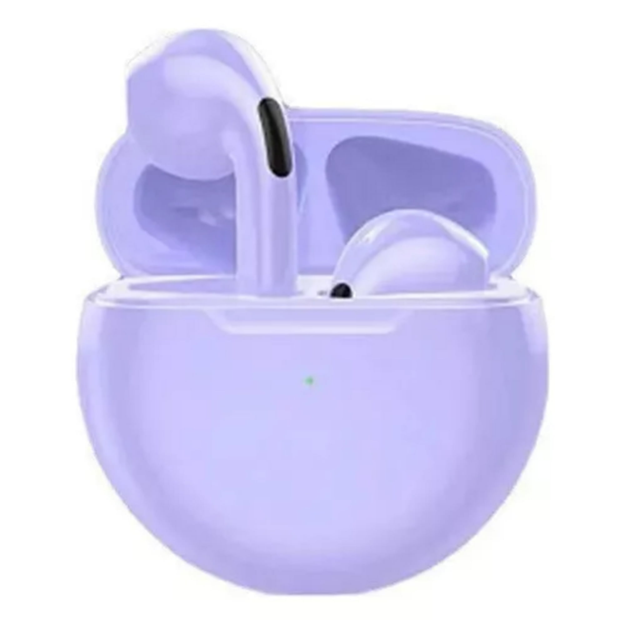 Veat00l - Audífonos Inalámbricos Bluetooth Pro6 Bluetooth 5.0 20 H De Batería De Larga Duración Compactos Y Portátiles Cancelación Inteligente Del Ruido Diseño Magnético Indicador Luminoso De Dos Colores