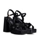 thumbnail image 2 of Sandalia Taco Alto Negro Casual Tfa186 Mujer, 2 of 3