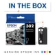 thumbnail image 2 of Cartucho de tinta Epson 302 Claria Premium de capacidad estándar, 2 of 6