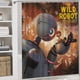 thumbnail image 5 of El robot salvaje-theme 4-Piece Shower Curtain Set with Rugs, Waterproof Bathroom Decor Set Includes Bath Mat, U-Shaped Rug, Toilet Lid Cover and Curtain with Hooks, 5 of 6