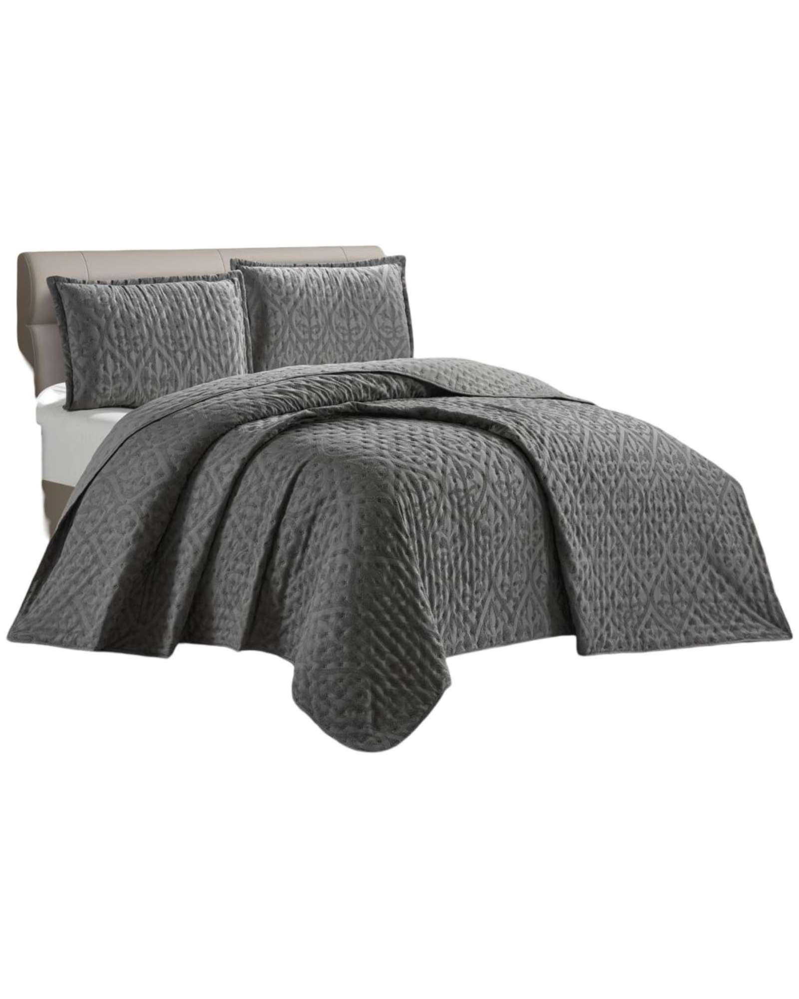 Tengfei - Quilt King De Lujo Extra Suave Con Relieves De Tufting