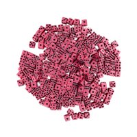 Bothyi - Dados Para Juegos 100X Con Punto Negro Estándar De Seis Caras Para El Aula Rojo