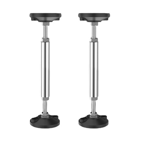 Magideal - 2 Piezas Soporte De Fregadero Inferior De Acero Inoxidable Fácil De Instalar Patas De Fregadero Ajustables Para La Cuenca De Lavado De Cocina Gabinete 24 Cm A 37 Cm
